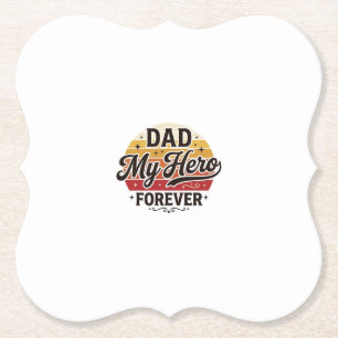 Porta-copo De Papel Pai Meu Herói Para Sempre Camisa Retro Vintage Des