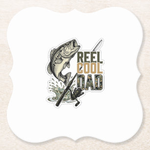 Porta-copo De Papel Pai Muito Legal de Pesca de Robalo Desenho de Grav