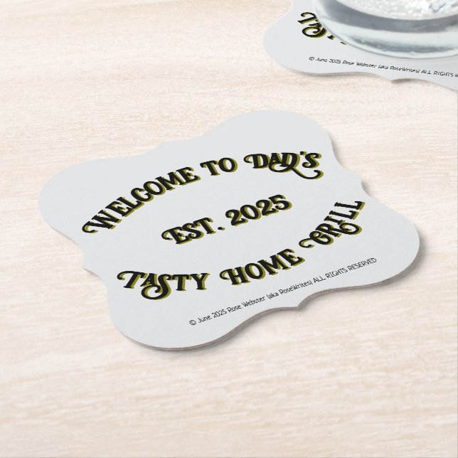 Porta-copo De Papel Pai por RoseWrite Paper Porta copos (Angular)