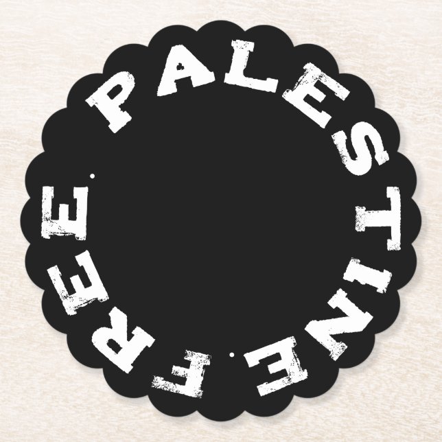 Porta-copo De Papel Palestina livre (Frente)
