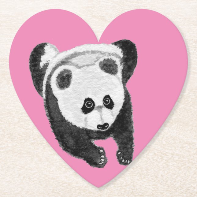 Porta-copo De Papel Panda lying down (Frente)