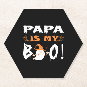 Porta-copo De Papel Papai É Meu Boo Feliz Dia das Bruxas