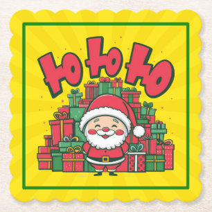 Porta-copo De Papel Papai Noel Desenho Animado Alegre Natal
