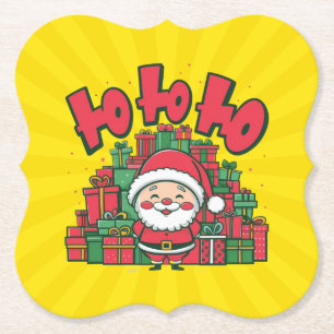 Porta-copo De Papel Papai Noel Desenho Animado Alegre Natal
