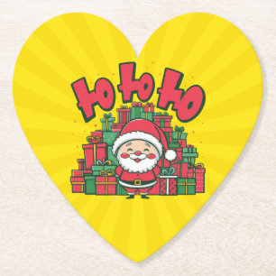 Porta-copo De Papel Papai Noel Desenho Animado Alegre Natal