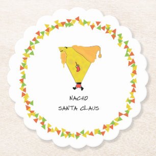 Porta-copo De Papel Papai noel do Nacho com microplaquetas