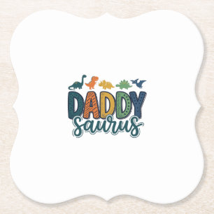 Porta-copo De Papel Papai Saurus Pai Dinossauro Fofo Design Vetorial_1