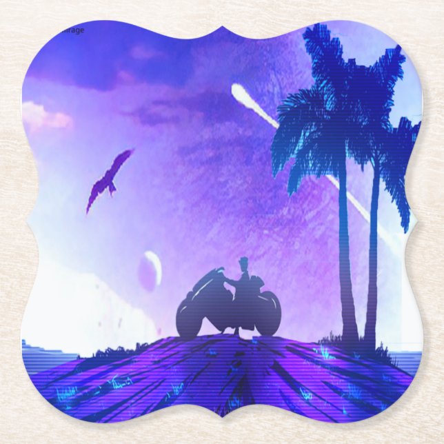 Porta-copo De Papel Paper Coaster (Frente)