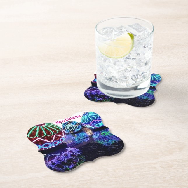 Porta-copo De Papel Paper Coaster Christmas (Insitu)