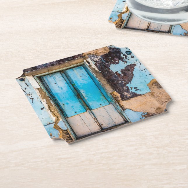 Porta-copo De Papel Parede e porta azuis (Angular)