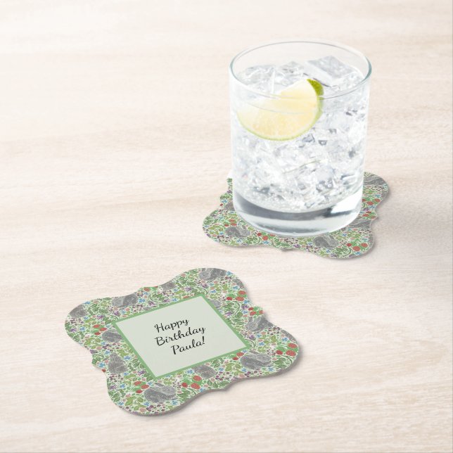 Porta-copo De Papel Páscoa de Jardim de Berry, coelho coelho vitoriano (Insitu)