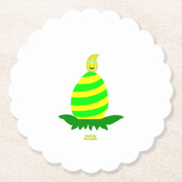 Porta-copo De Papel Páscoa deseja Porta copos de papel redondo escaláv