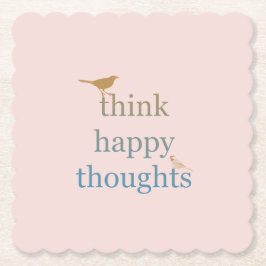 Porta-copo De Papel Pássaros do Pensamento Feliz