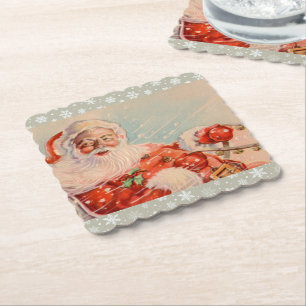 Porta-copo De Papel Passeio de Trenó do Papai Noel Feriado Montanha-ru