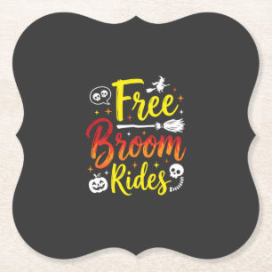 Porta-copo De Papel Passeios de vassoura gratuitos de Halloween Gráfic