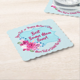 Porta-copo De Papel Passo Dia de as mães Bônus Mãe Alterar Texto Arred