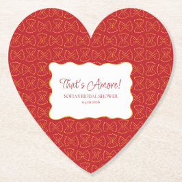 Porta-copo De Papel Pasta Padrão que é mais um Chá de panela italiano