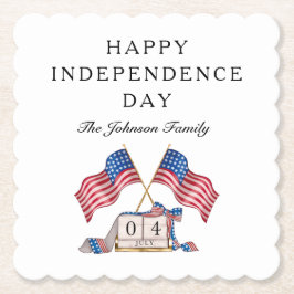 Porta-copo De Papel Patriótica EUA Bandeira 4 De Julho