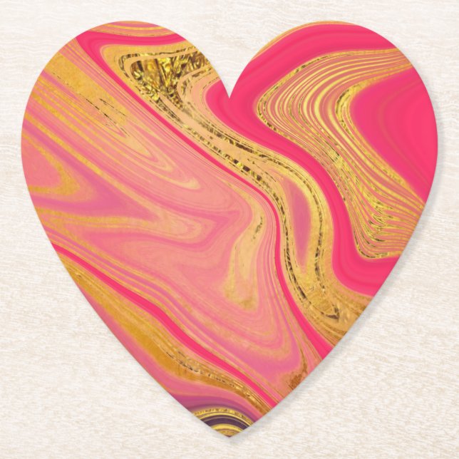 Porta-copo De Papel pattern abstract marbled (Frente)