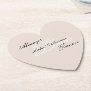 Porta-copo De Papel Peach Blush Love Sempre Casamento