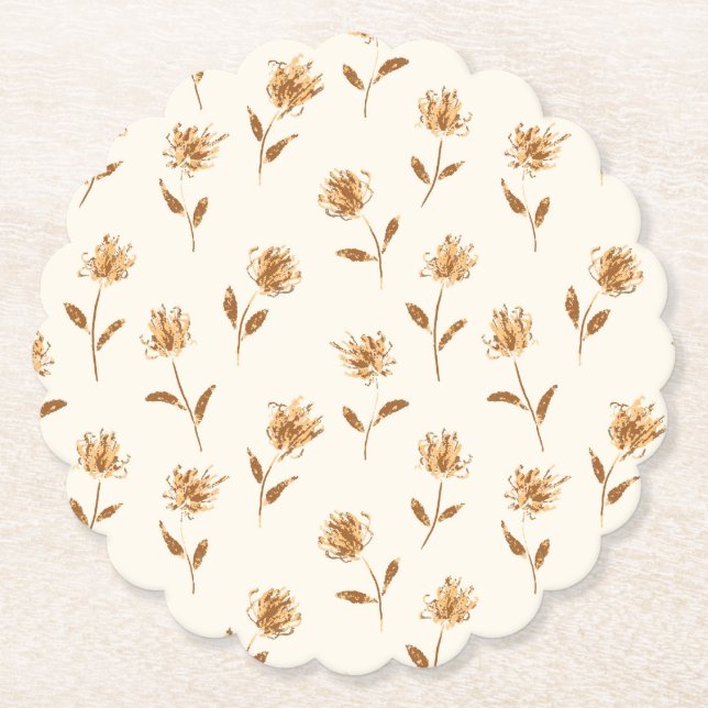 Porta-copo De Papel Pequena Rainha de Budding Annes - padrão do núcleo (Frente)