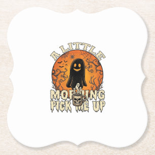 Porta-copo De Papel Pequeno Fantasma de Halloween do Crânio Me Acorda