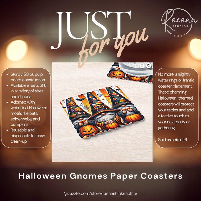 Porta-copo De Papel Pérolas de Papel de Gnomos de Halloween (Criador carregado)
