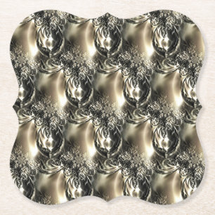 Porta-copo De Papel Pérolas Douradas