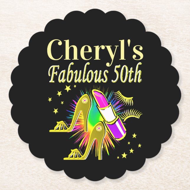 PORTA-COPO DE PAPEL PERSONALIZADO 50 E DIVA FABULOSA (Frente)