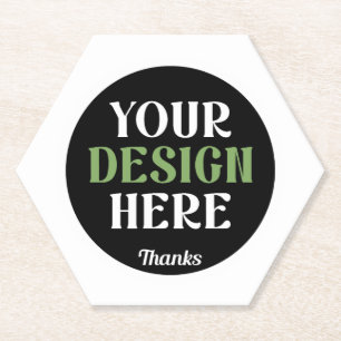 Porta-copo De Papel personalizado, único, elegante e minimalista hersh