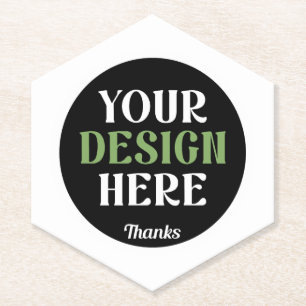 Porta-copo De Papel personalizado, único, elegante e minimalista hersh