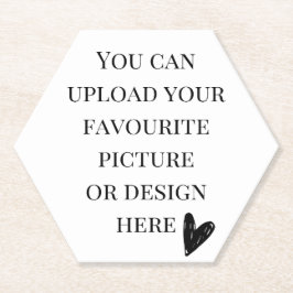 Porta-copo De Papel Personalizar hexágono