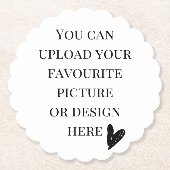 Porta-copo De Papel Personalizar Ronda Escalonada (Frente)