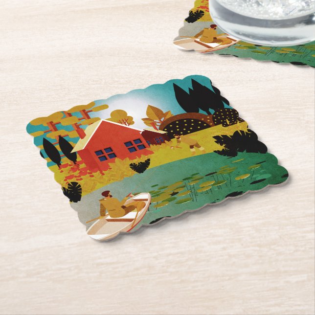 Porta-copo De Papel Pescadores (Angular)