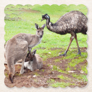 Porta-copo De Papel "Pessoas Improváveis: A Amizade do Canguru e da Ue