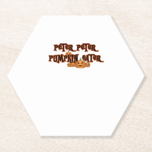 Porta-copo De Papel Peter Pumpkin Eater Pumpkin Pie Lover Halloween Th