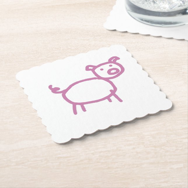 Porta-copo De Papel Piggy (Angular)
