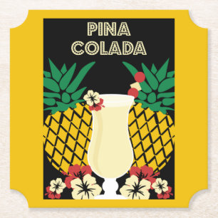 Porta-copo De Papel Piña Colada Cocktail Drink