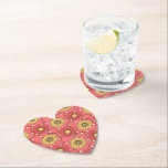 Porta-copo De Papel Pink Sunflowers Christmas<br><div class="desc">Pink Sunflowers Christmas Paper Coaster
A lovely Christmas gift,  featuring a fun design of sunflowers in pink and yellow tones,  intertwined with lights,  perfect for garden and nature lovers.</div>