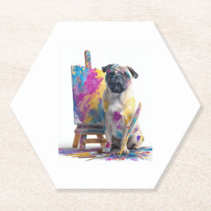 Porta-copo De Papel Pintor � Cão de Arte Abstrato