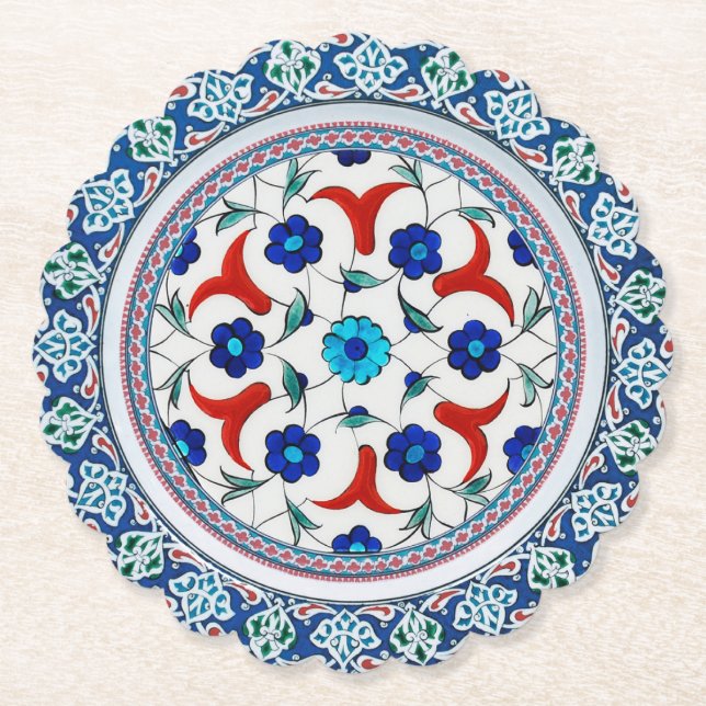 Porta-copo De Papel Pires de papel arredondados esculpidos (Frente)