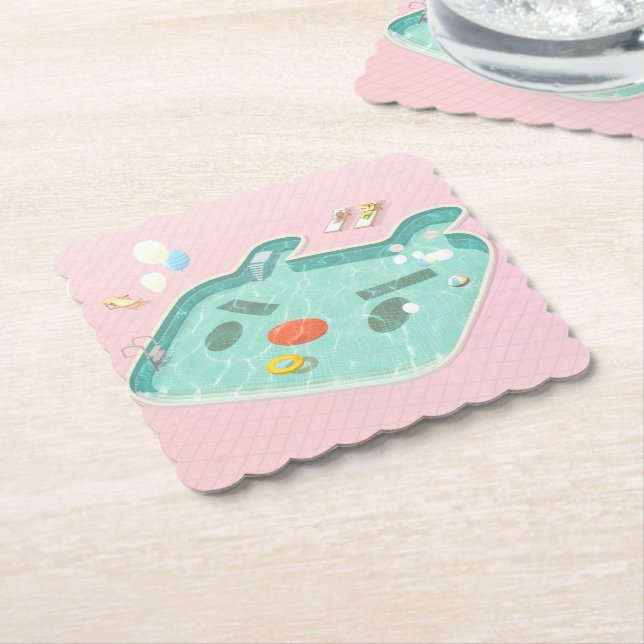 Porta-copo De Papel Piscina (Angular)