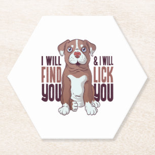 Porta-copo De Papel Pit Bull, Terrier Puppy Dog