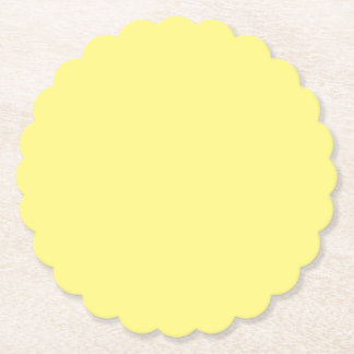 Porta-copo De Papel Placa de papel sólido amarela-amarela-cremosa Mant