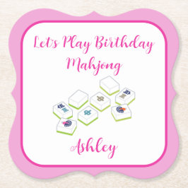 Porta-copo De Papel Play Birthday Mahjong PERSONALIZE