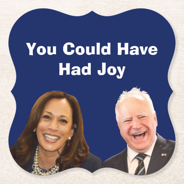 Porta-copo De Papel Podias Ter Alegria (Frente)