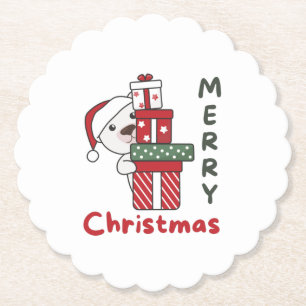 Porta-copo De Papel Polar Bear Natal Presente Para Animais De Inverno