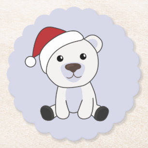 Porta-copo De Papel Polar Urso Natal Neve Animais de inverno Polar