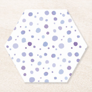 Porta-copo De Papel pontos polka pintados à mão