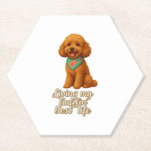 Porta-copo De Papel Poodle Toy � Vivendo Minha Melhor Vida Felpuda